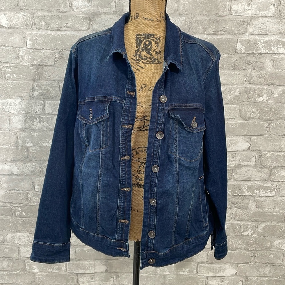 Chaps Denim Button Up Jacket - image 2